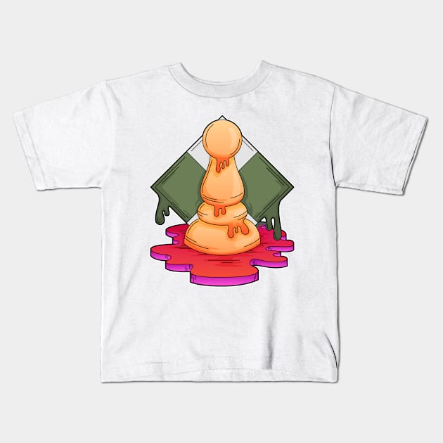 Chess piece Pawn Kids T-Shirt by Markus Schnabel